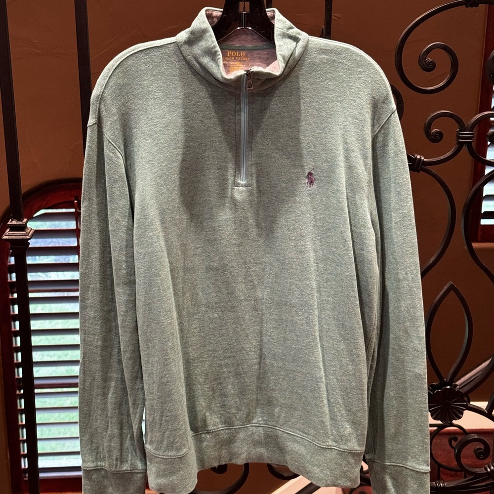 Polo by Ralph Lauren Green Zip Up Sweater